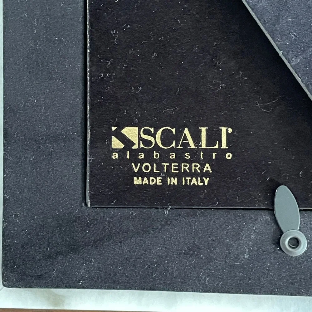 Scali Alabastro 5x7 Genuine Alabaster Frame Floral Italian‎ Handcrafted NEW